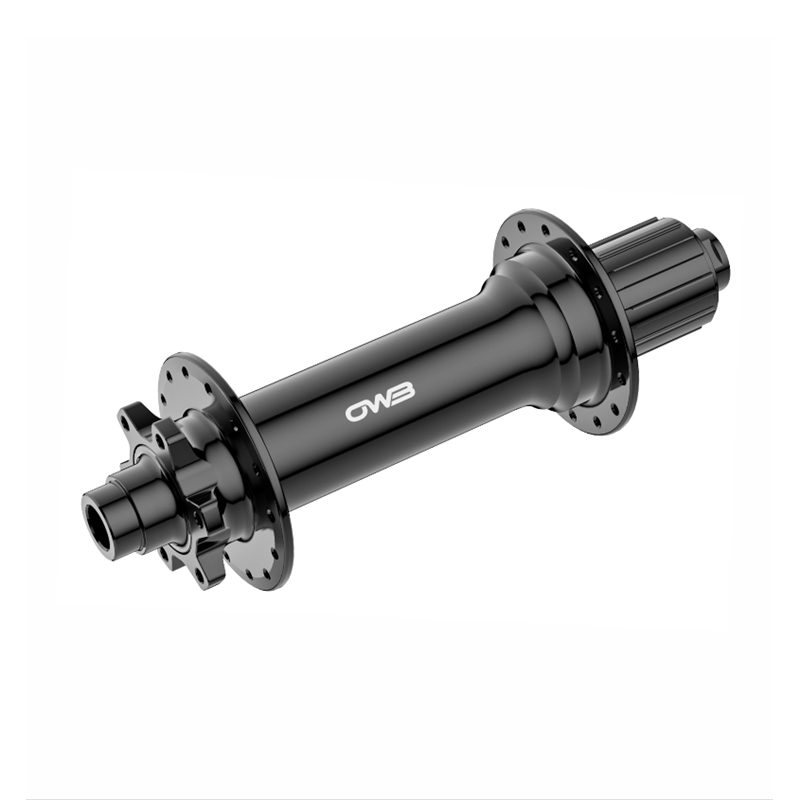 Cubo trasero con freno de disco de 6 pernos y eje pasante para bicicleta eléctrica de aluminio de alta resistencia HMD-2472R