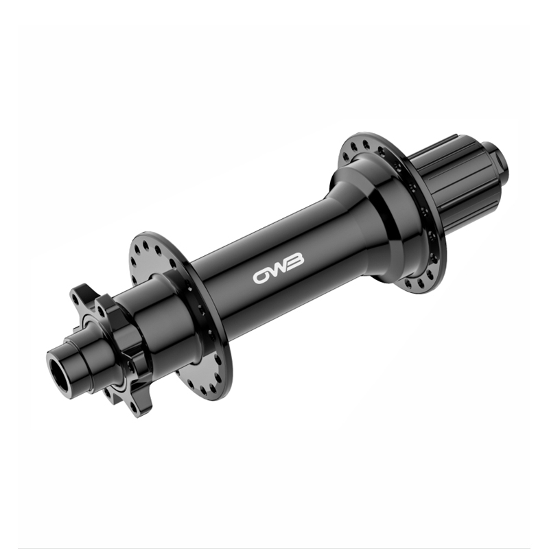 Cubo trasero con freno de disco de 6 pernos y eje pasante para bicicleta eléctrica de aluminio HMD-4272R