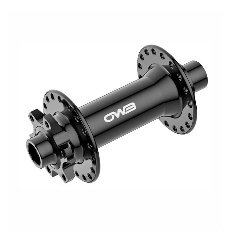 Cubo delantero con freno de disco de 6 pernos y eje pasante para bicicleta eléctrica MD-T135F de 135 mm